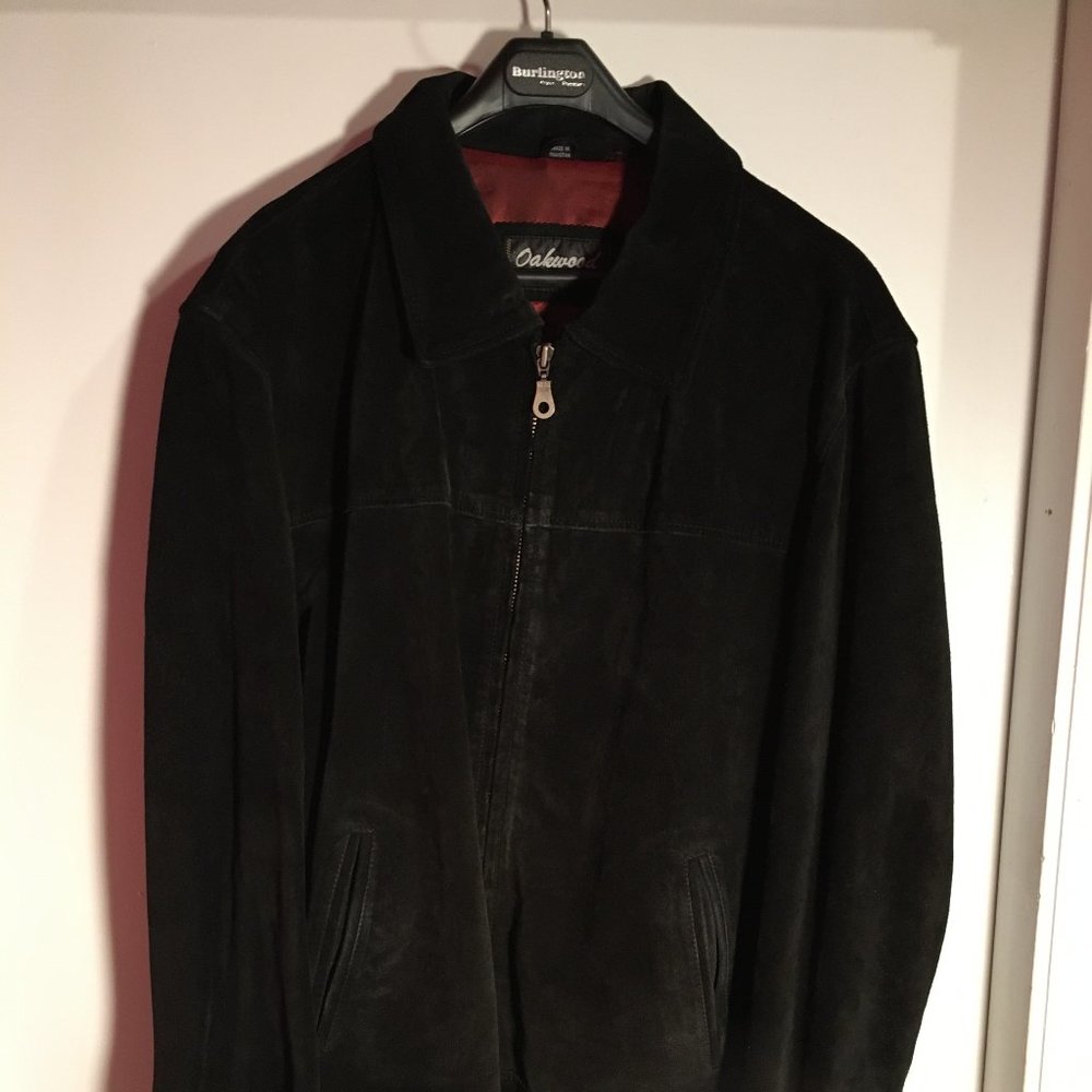 XL suede waist-length jacket, never worn, like new